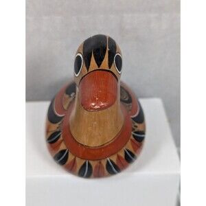 Tonala Bird Figurine Mexican Folk Art Pottery Handmade Hand Painted TN6